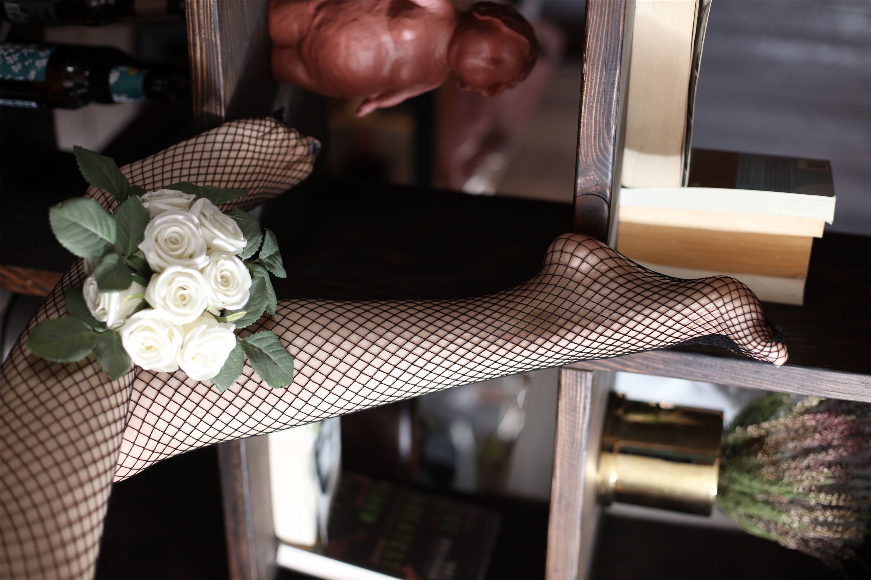 奈丝写真 NO.057 花米-黑色渔网的美腿show